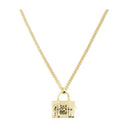 The Tote Bag Necklace Marc Jacobs Metal Gold