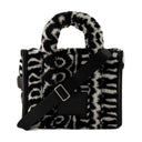 Den mellemstore tote marc jacobs syntetisk sort/elfenben