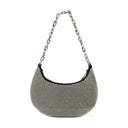 El pequeño bolso de hombro de la curva Marc Jacobs Mesh Silver