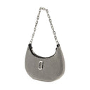 El pequeño bolso de hombro de la curva Marc Jacobs Mesh Silver