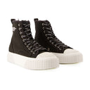 The High Top Sneakers Marc Jacobs Cotton Black