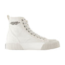The High Top Sneakers Marc Jacobs Cotton White