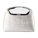 La borsa mini sack marc jacobs in pelle argento