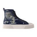The High Top Sneakers Marc Jacobs Cotton Blue