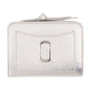 The Mini Compact Wallet Marc Jacobs Leather Silver