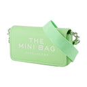 Il mini crossbody marc jacobs in pelle verde