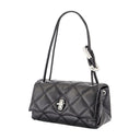 Die Mini Dual -Ketten -Umhängetasche Marc Jacobs Leder schwarz