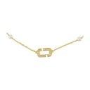 Moppkedjan halsband marc jacobs metallguld