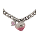 Collar de pavimento de globo de corazón Marc Jacobs Metal Plate