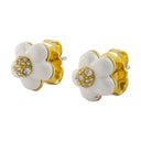 Wild Daisy Stud Earrings Marc Jacobs Metal Gold