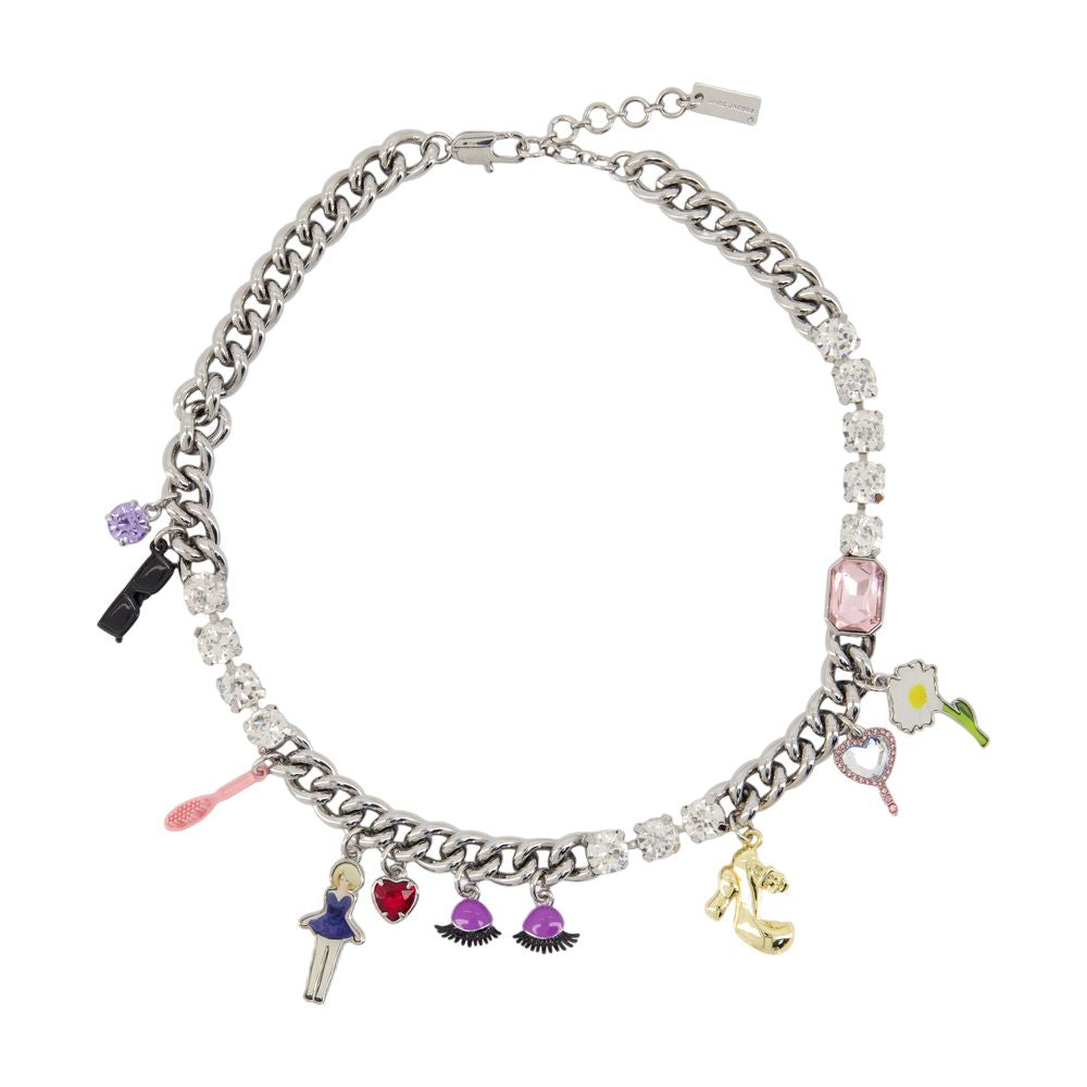 Collana del fascino delle bambole Marc Jacobs Metal Silver