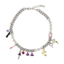 Puppenhaus Charme Halskette Marc Jacobs Metall Silber