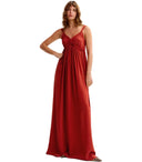 Essentiel Antwerp Jacobean Burnt Red Long Dress