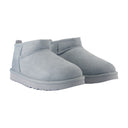 W Classic Ultra Mini Boots Ugg Leather Blue