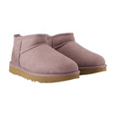 W Classic Ultra Mini Boots Ugg Leather Purple