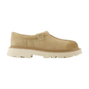 M Tasman Lug Mules Ugg Leather Beige
