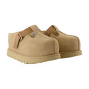 W Goldenstar Hi Clog Mules Ugg Leather Beige