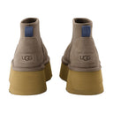 W Classic Mini Dipper Boots Ugg Leather Brown