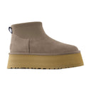 W Classic Mini Dipper Boots Ugg Leather Brown