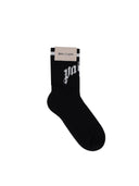 Palm Angels Curved Logo Track Sokken Zwart Off White