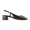 Cap Toe Sandals Tory Burch Leather Black