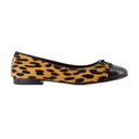 Cap Toe Ballerinas Tory Burch Leather Printed