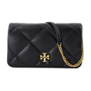 Kira Diamond -portemonnee op ketting Tory Burch leer zwart