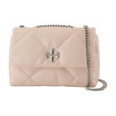 Kira Diamond Small Convertible Bag Tory Burch Leather Pink
