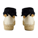 Cap Toe Espadrilles Tory Burch skórzany biały