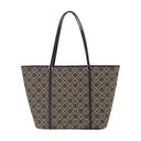 T Monogram Shopper Bag Tory Burch Cotton Blue
