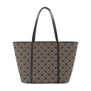 T Monogram Shopper Bag Tory Burch Cotton Blue