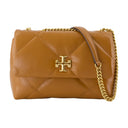 Kira Diamond Small Convertible Shoulder Bag Tory Burch Leather Brown