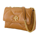 Kira Diamond Small Convertible Shoulder Bag Tory Burch Leather Brown