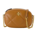 Kira Diamond Camera Crossbody Tory Burch Leather Brown