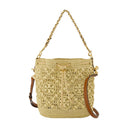 T SCHEA MONOGRAMMA TORY BURCH RAFIA BEIGE