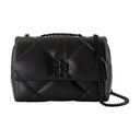 Kira Diamond Powder Small Cabrible Sac Tory Burch Cuir noir