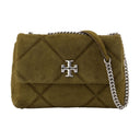 Kira Diamond Small Convertible Shoulder Bag Tory Burch Leather Green