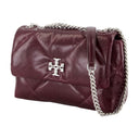 Kira Diamond Small Convertible Shoulder Bag Tory Burch Leather Burgundy