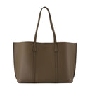 Perry Shopper Bag Tory Burch Leather Khaki