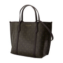 Perry Small Shopper Bag Tory Burch Cotton Brown