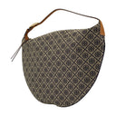 T monogram ballon schoudertas tory burch katoen blauw