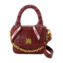 Ma sac à main Amiri Bourgogne en cuir