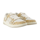 MA Quad Skel top sneaker bassa in pelle amiri marrone