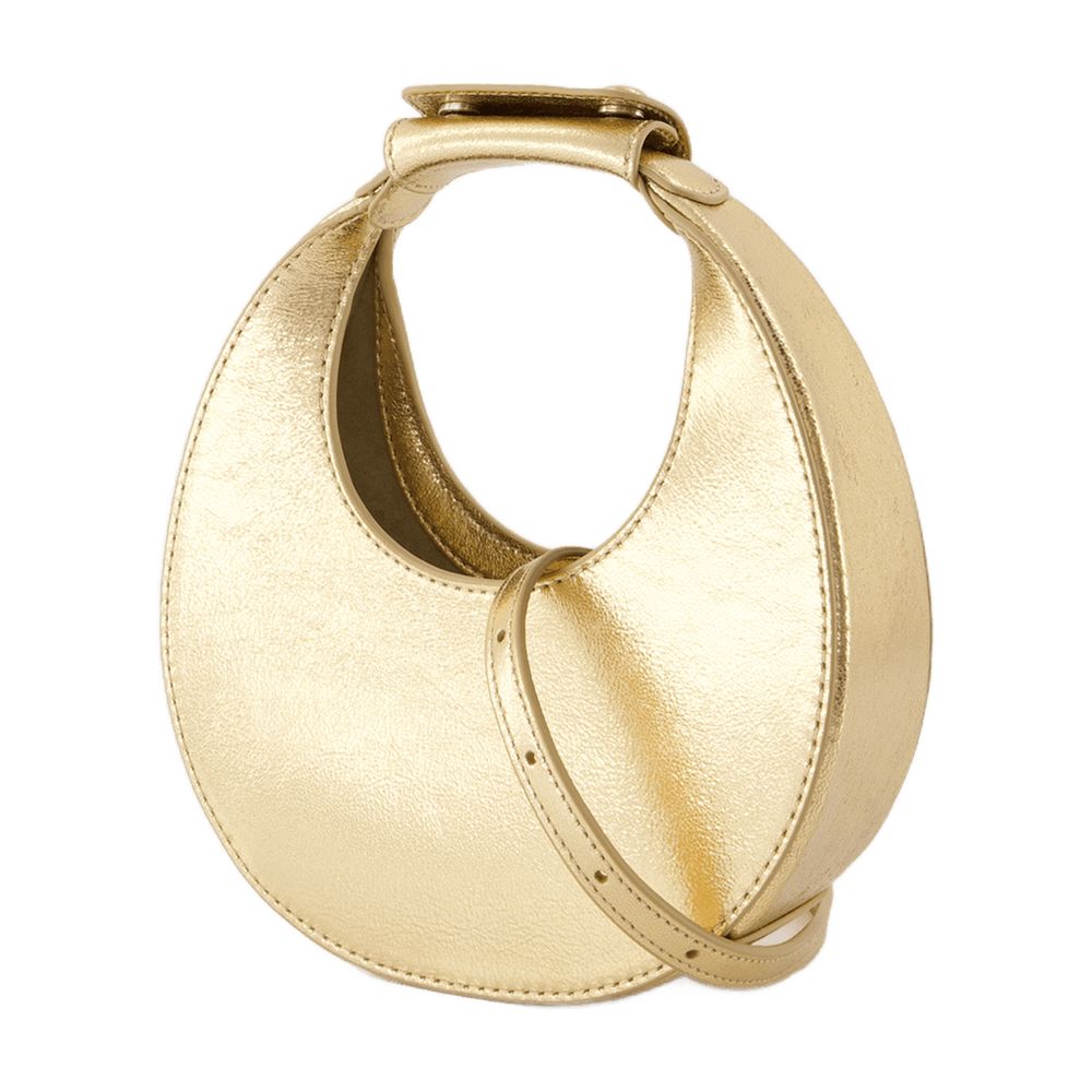 Good Night Moon Bag Staud Leather Gold