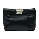 Cuff Clutch Staud Leather Black