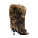 Ambush Fur Heel Boots Ugg Fur Brown
