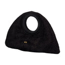 Thais top håndtag taske kult gaia raffia sort