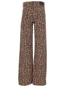Anine Bing Hugh Jean Black And Brown Leopard
