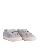 Golden Goose Sneakers Old School Wildleder Obermaterial und Riemen glänzendes Leder Stern und Absatz Blau/Weiß