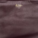La Rose La Rose Leather Shopping Bag Bordeaux